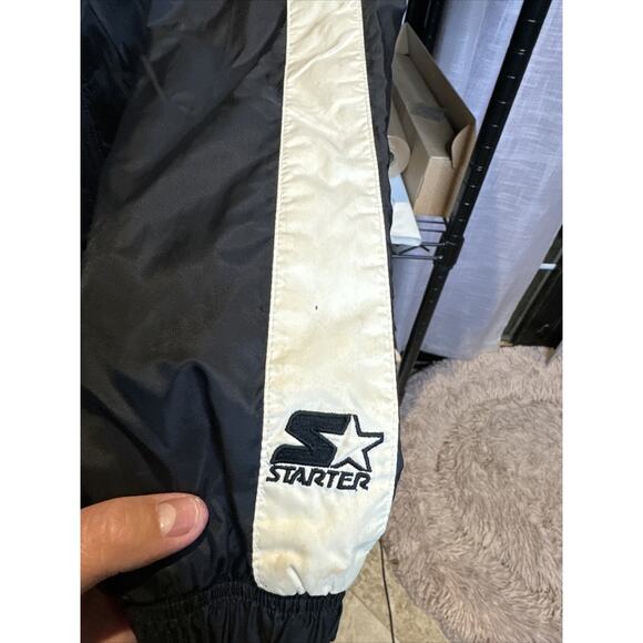 Vintage 90s Starter NHL Blackhawks Windbreaker Jacket Size Large - Picture 4 of 8